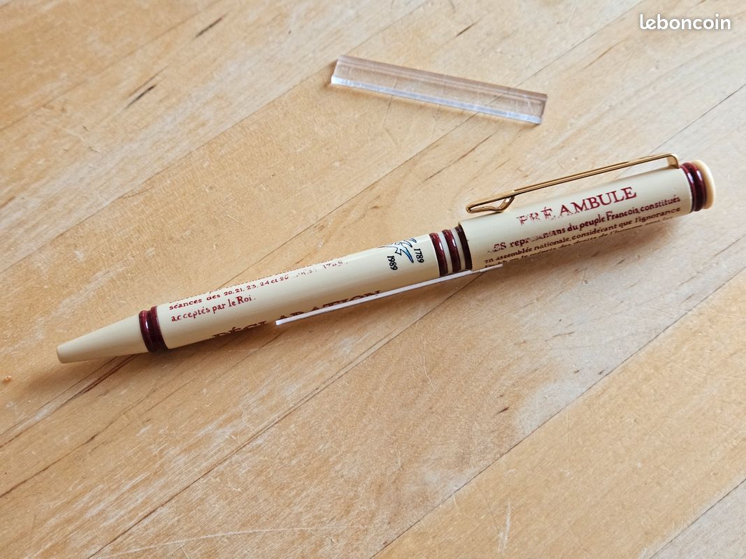Stylo Bille Waterman Bicentenaire De La Révolution - Modèle Préambule FP, Neuf Sans Emballage, Couleur Beige élégante