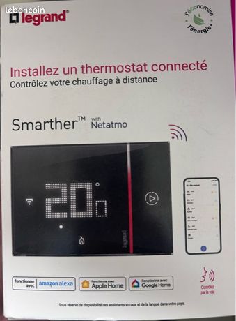 Thermostat connecte noir netatmo smarther Bricolage