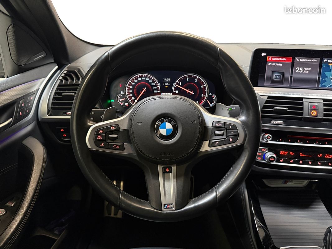 BMW X4 G02 M40d xDrive 326ch Caméra 360 Harman Kardon Volant / Sièges chauffants Ventilés Garantie 12 mois (image 13)