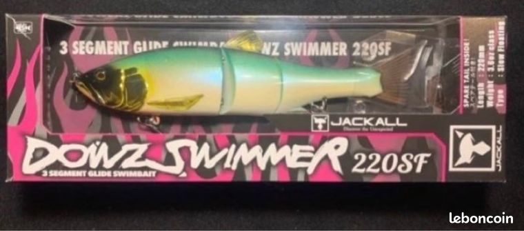 Leurre Flottant JACKALL / ILLEX Dowz Swimmer 220 SF - 22 cm / 102