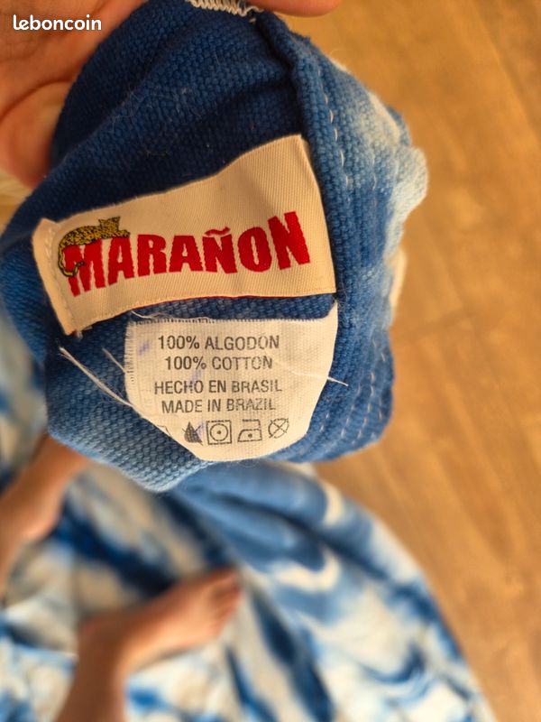 Grande toile hamac bleue brésilienne Marañon (image 2)
