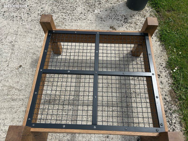 Table basse chêne et acier (image 3)