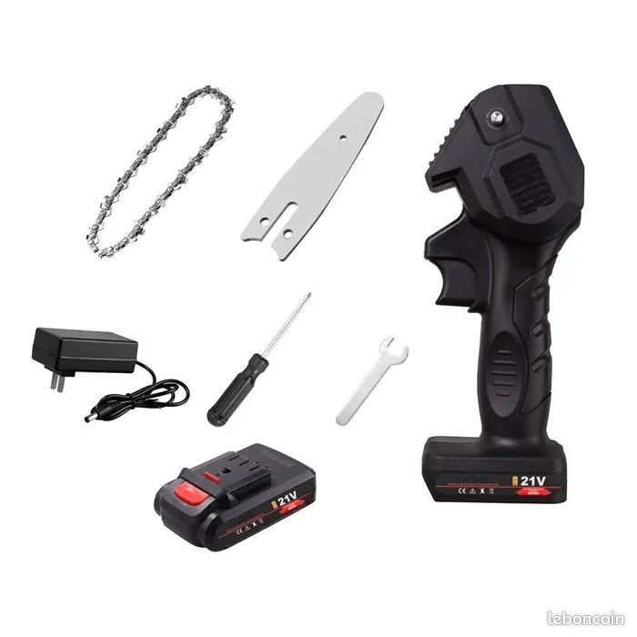 Mini Tronçonneuse sans Fil,Scie électrique Portable à Une Main de 4 Mini Tronçonneuse sans Fil,Scie électrique Portable à Une Main de 4