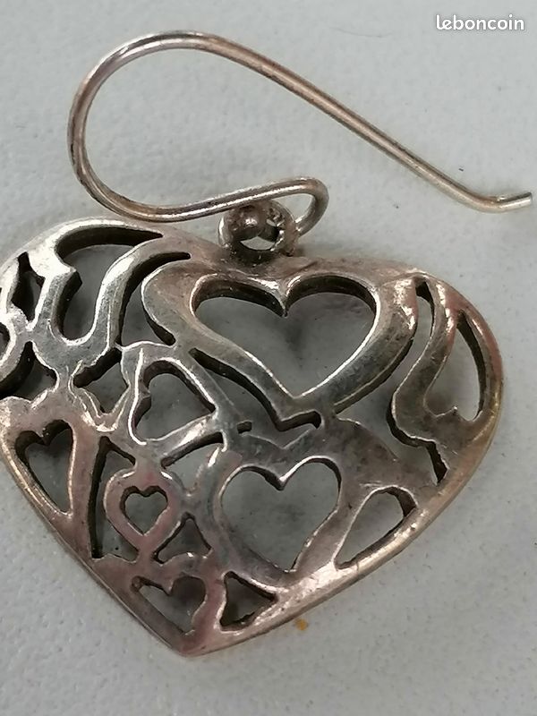 Boucles d'oreilles en argent (image 3)