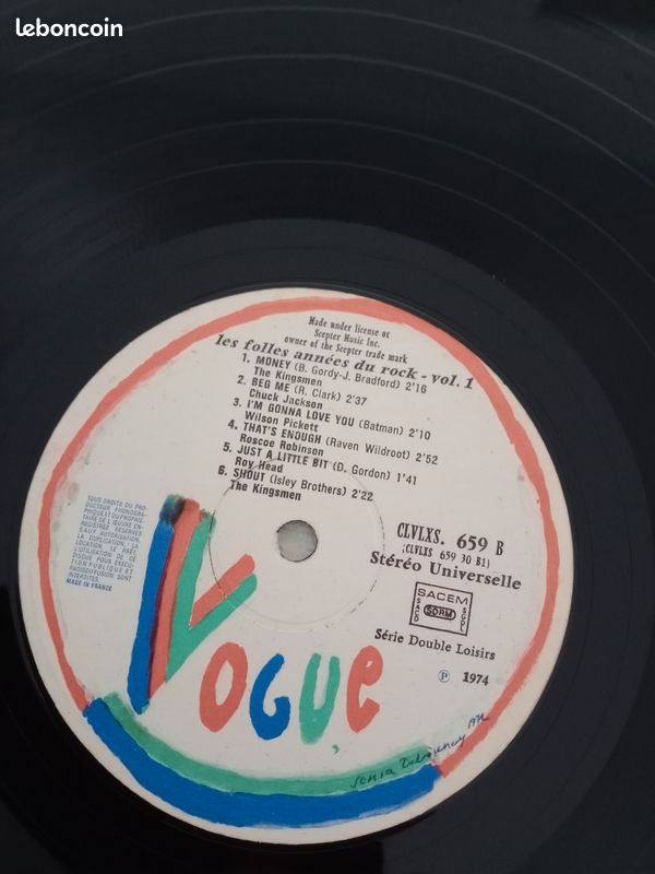 Vinyle 33T Les folles années du rock double album (image 11)