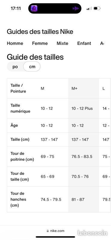 Garçon Guide Des Tailles Survetement Nike Jogging Enfant Nike Tech