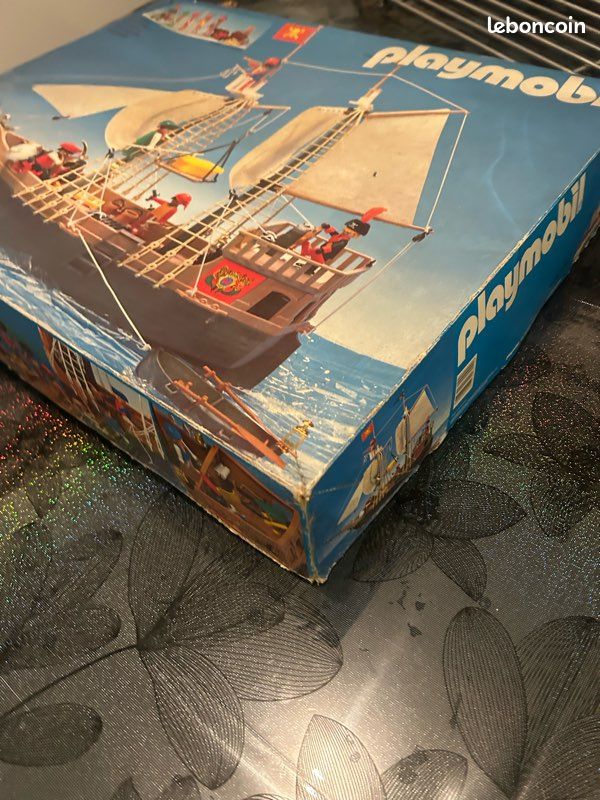 Pièce Playmobil Vintage - Mât Avant Du Bateau Pirates 3550 (1978), Occasion Avec Petite Casse