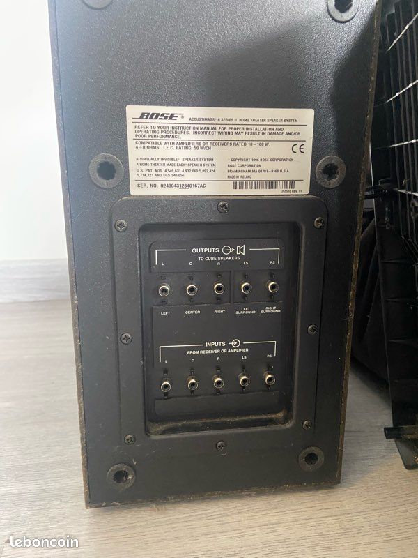 Home Theater Bose Acoustimass Serie Home Cinéma BOSE Acoustimass