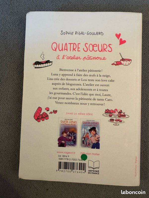 Livre « quatre sœurs à l’atelier pâtisserie » (image 2)
