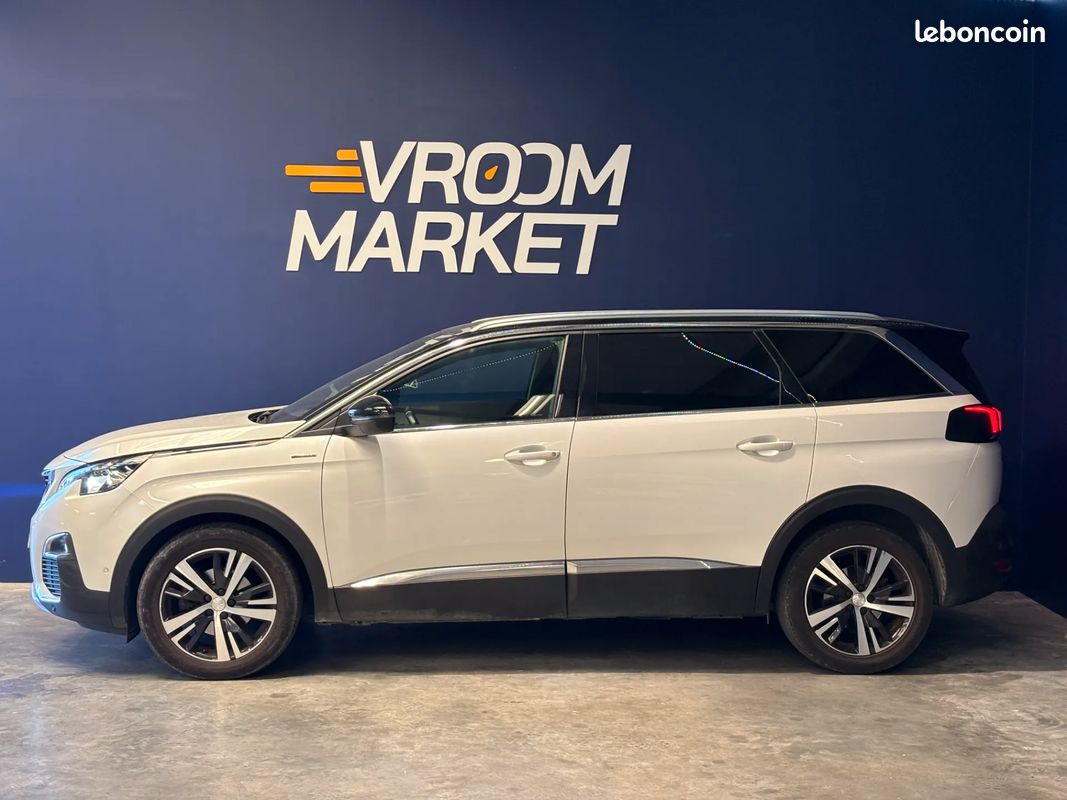 PEUGEOT 5008 1.5 HDI 130 GT Line - 7 places - GARANTIE 12 MOIS - 2018 - Boîte auto - Suivi complet (image 2)