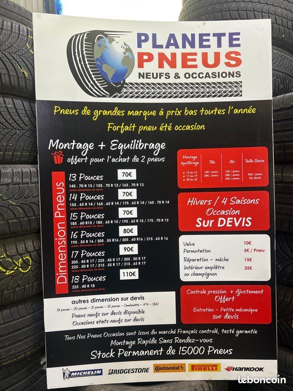Nouvelles arrivages pneus occasion avec 10% d’usure (image 3)