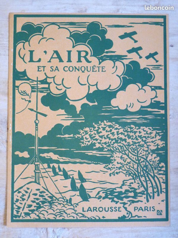 Illustration ancienne - L'air et sa conquête - 23x30cm - F15 (image 1)