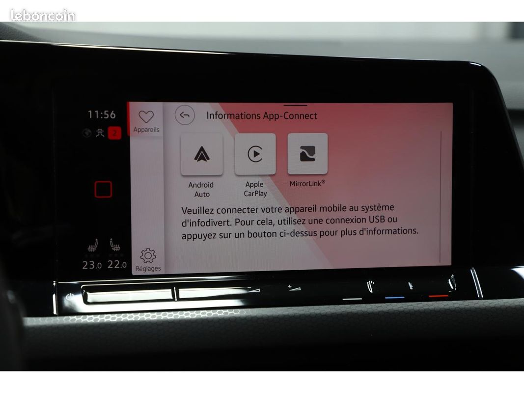 Volkswagen golf viii gti 2.0 tsi 245 dsg 7 camera/carplay/ja18/s.chauffants (image 23)