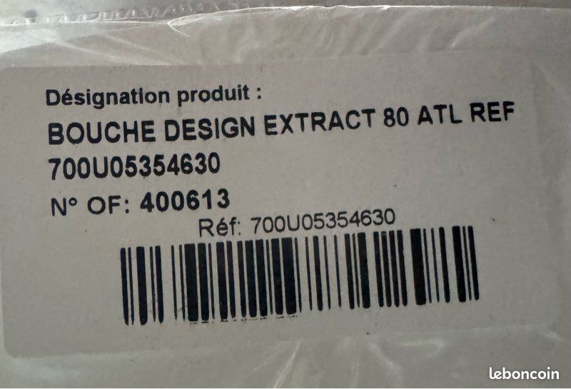 Atlantic-Bouche design Line fixe diamètre 80 (image 2)