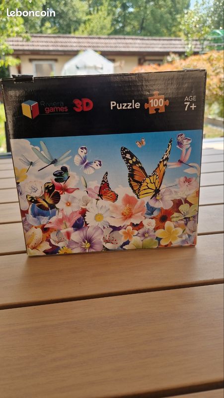 2 puzzles 3D sur le theme du royaume uni + un puzzle 100 pieces papillon (image 4)