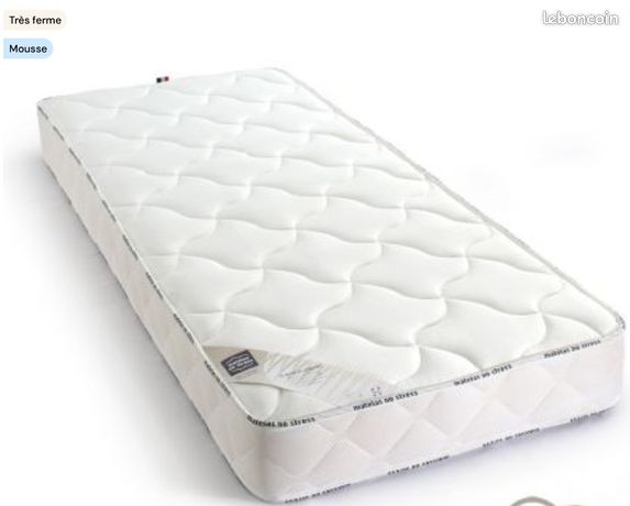 Matelas Double Face 80x200 Cm - Fermeté H3 (mi-ferme) Ou H4 (ferme) - Mousse HR 7 Zones - Housse Jersey Lavable Oeko-Tex - Livré Roulé
