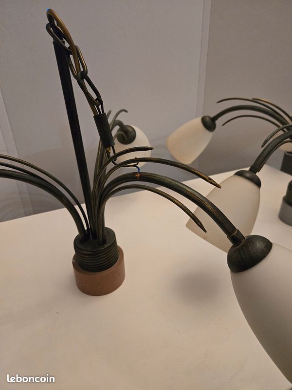 Lot de lustres vintage, design, style années 50-60, (image 15)