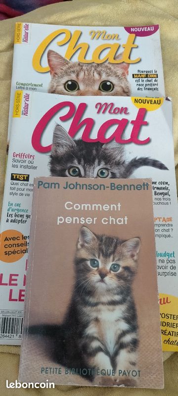 Lot livre et magazines sur les chats (image 2)