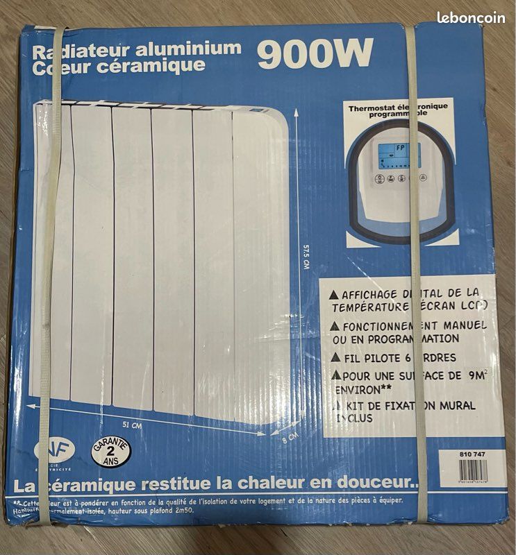 Chauffage radiateur aluminium cœur céramique (image 1)
