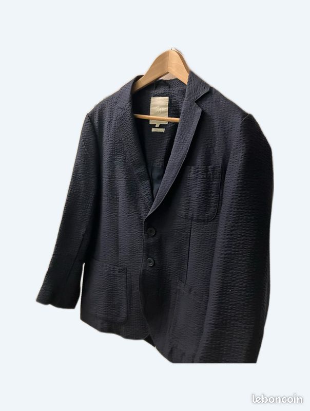 Blazer Homme Casual Friday - Coupe Ajustée, Deux Boutons, Tissu Léger Et Facile D'Entretien