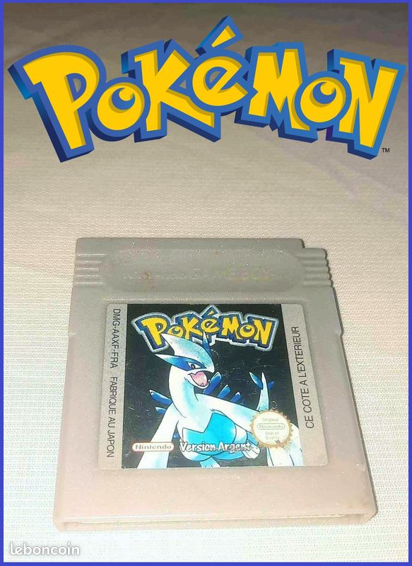 Pokémon Argent GBC Jeu Pokémon Version Or Game Boy Color/Advance – Version Française – Comme Neuf – Collector 2000 Carte Nintendo