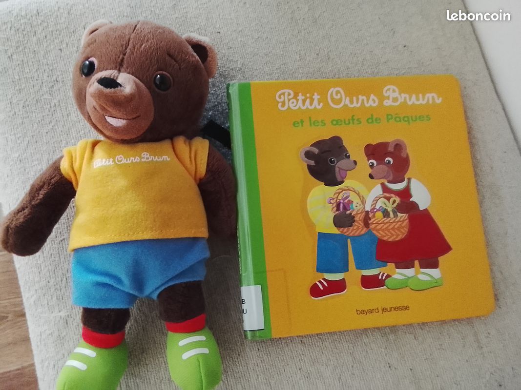 Peluche chantant petit ours brun (image 1)