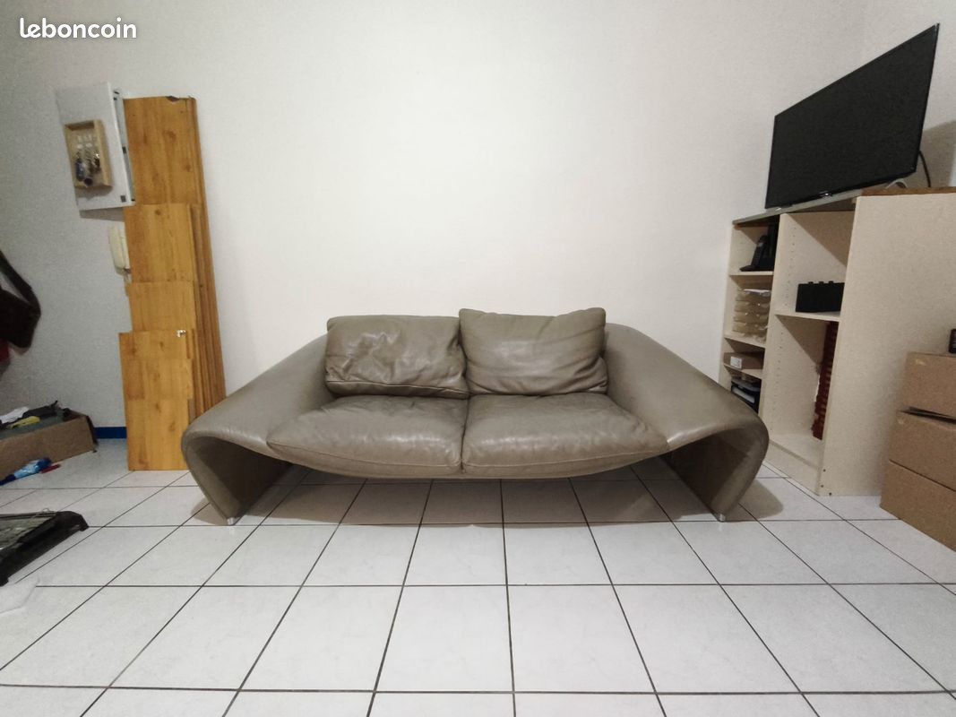 URGENT Canapé cuir château d'ax (image 3)