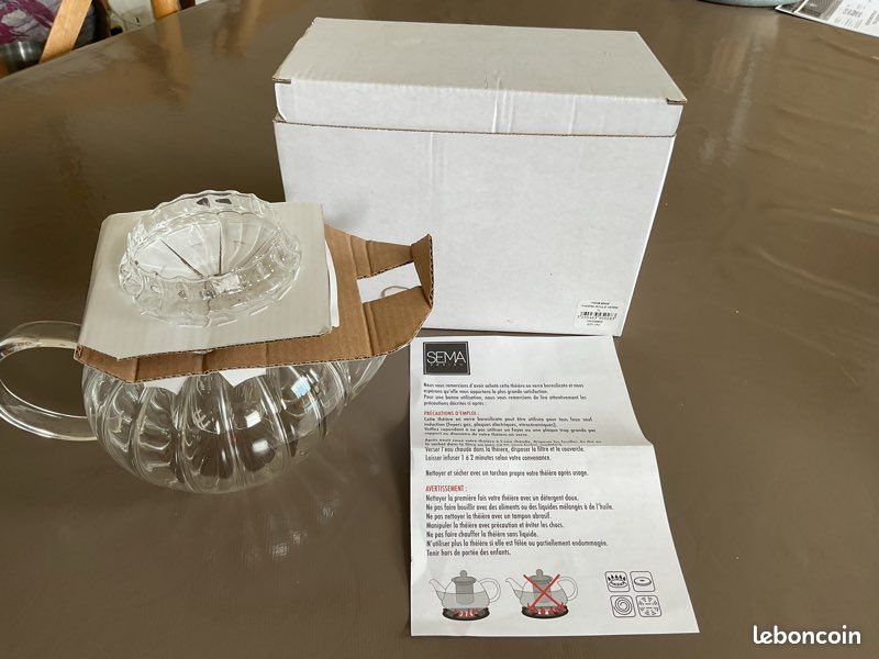 Théière Sema neuve en verre (image 3)