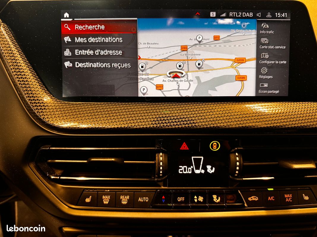BMW SERIE 1 1.5 118 I 140 LUXURY DKG BVA / SIEGES CHAUFFANTS / APPLE CARPLAY / AFFICHAGE TÊTE HAUTe (image 14)