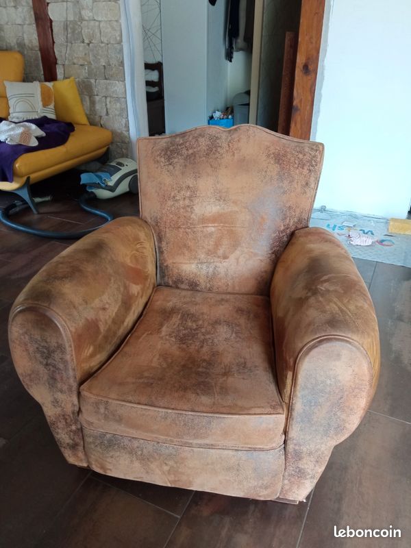 Fauteuil club cuir (image 2)