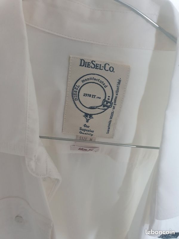 Chemise blanche chez diesel homme M (image 2)