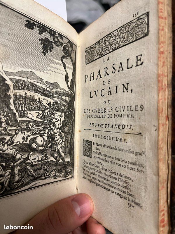 Rarissime : La Pharsale de Lucain mise en vers par Brébeuf (image 2)