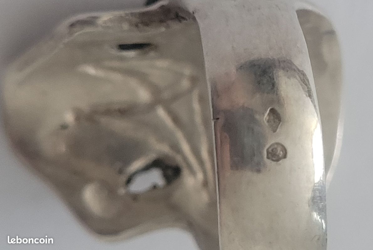 Bague argent 925,20g,tête de mort (image 6)