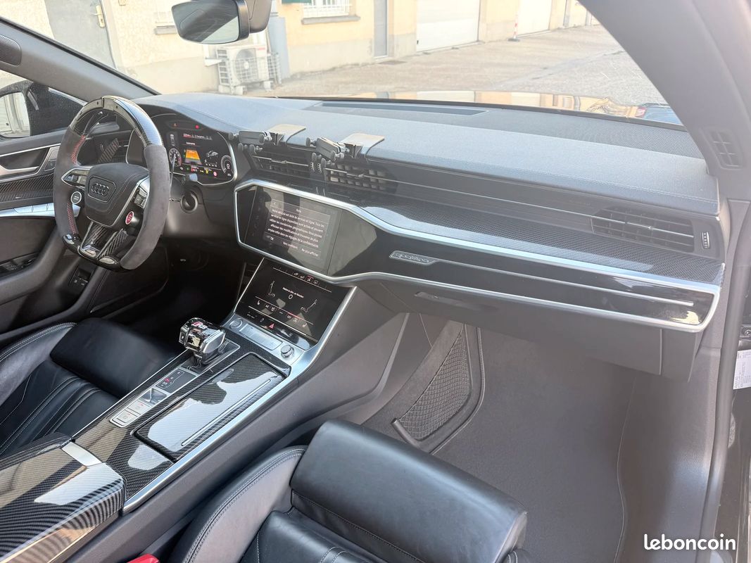 AUDI A7 Sportback 55 TFSIe 367ch Stronic BVA7 Quattro Competition / VOLANT CARBON LED & PACK CARBON / CIEL ETOILÉ (image 23)