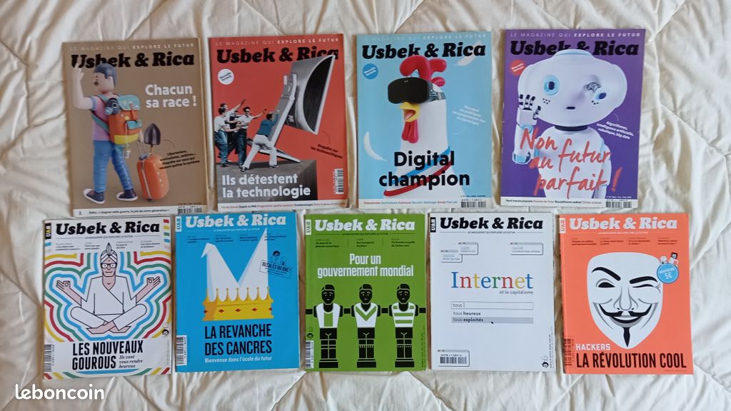 Lot de 9 magazines Usbek & Rica (image 1)
