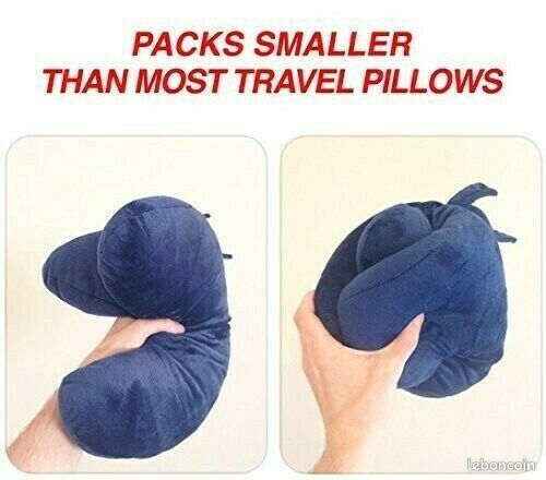 Oreiller coussin de voyage avion voiture my.Pillow cervicales tour de cou +CADEAU (image 9)