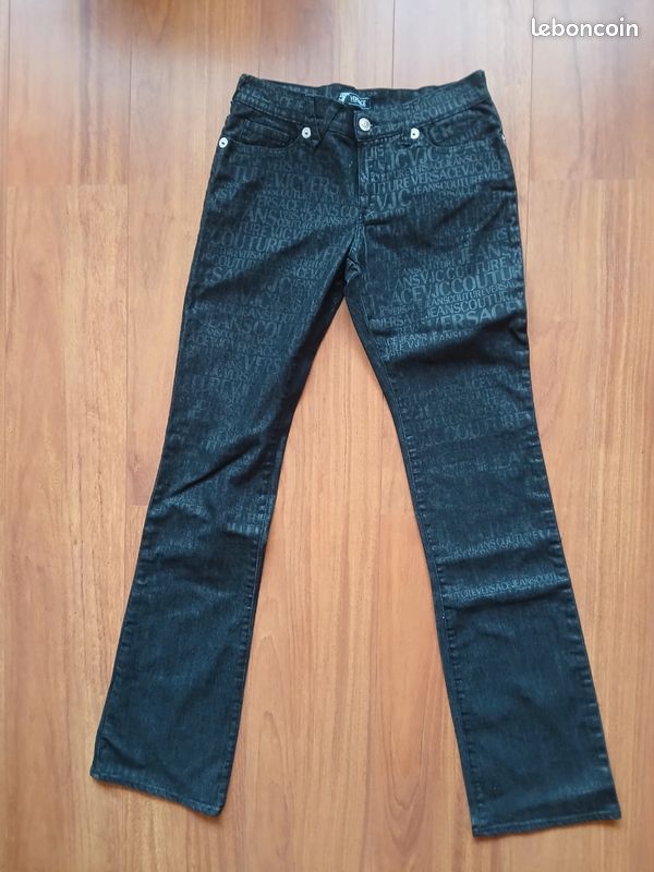VERSACE JEANS COUTURE- Jean vintage monogram intégral neuf taille L (image 1)