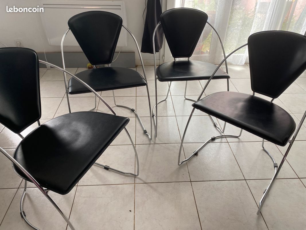 4 chaises vintage Arrben italie (image 1)