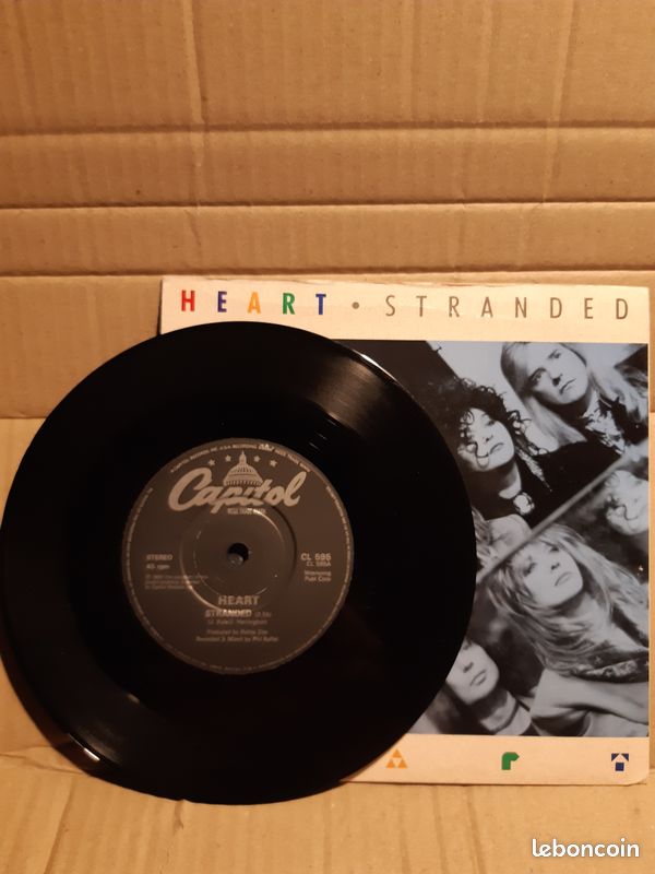 VINYLE 45T HEART Stranded - CL 595 - UK - 1990 - (image 8)