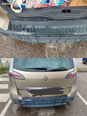Pare-choc Arrière Renault Scenic 3 Court - 12/2011 à 03/2013, Occasion, Impacté