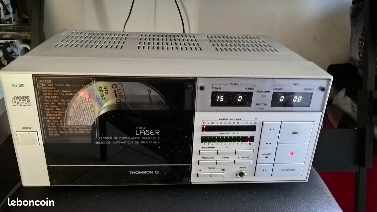 Thomson AD100 lecteur cd vintage 1983 (image 1)