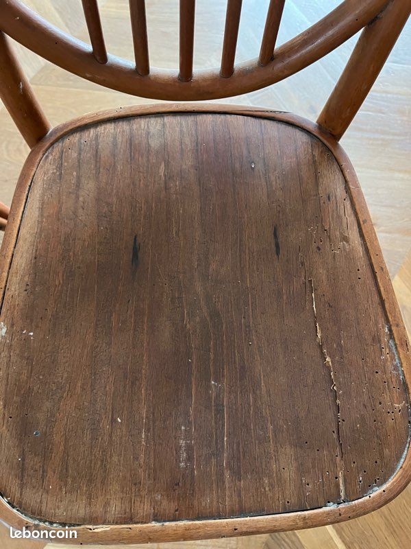 Chaises vintage bois rares polonaises (image 4)