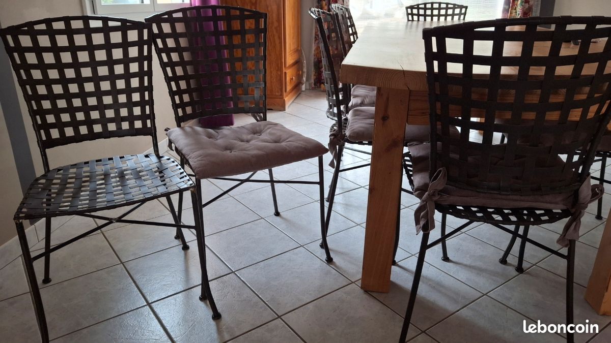 8 chaises salle à manger (image 3)