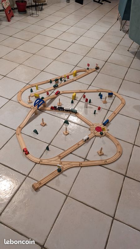 Ensemble petit train en bois (image 4)