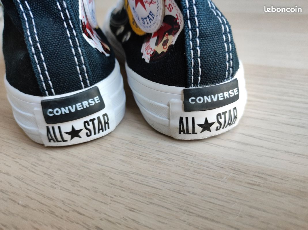 All star converse noir enfant taille 27