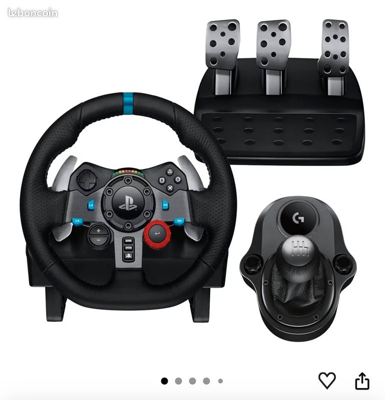 Vend volant pédales boîte de vitesse logiteck g29 (image 1)