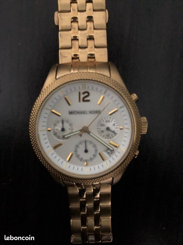 Montre femme Michael Kors Ritz Gold Tone White Dial Women`s Watch - Main Image