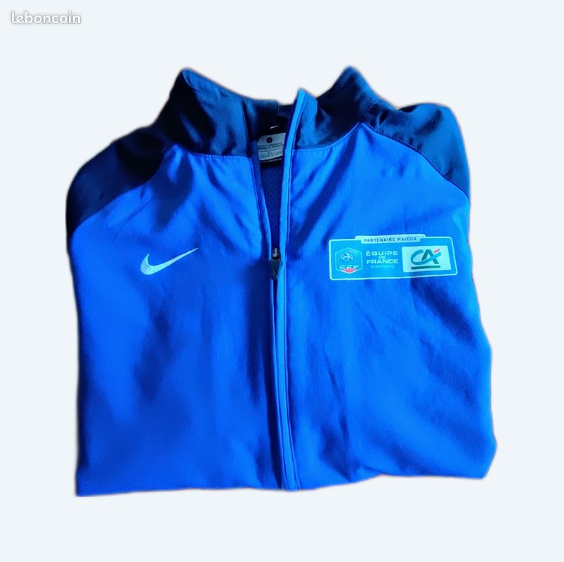 Nike Fff Haut De Survetement Nike Bleu Veste Nike Logo FFF