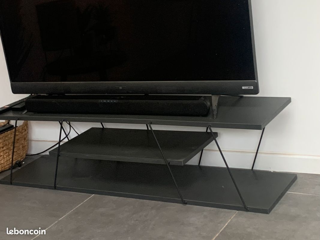 Meuble TV gris anthracite (image 2)