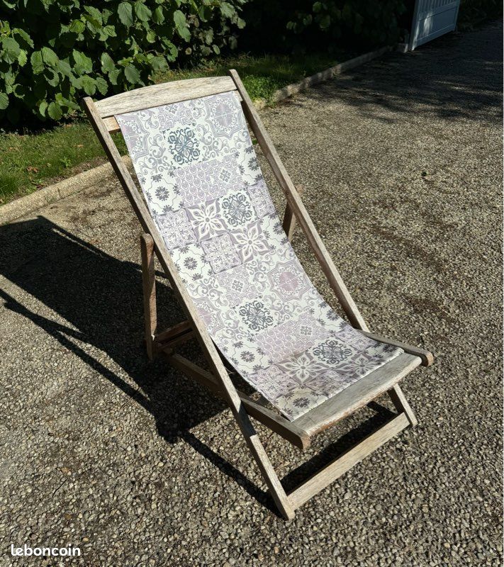 Transat / Chilienne / Chaise longue bois maison du monde (image 1)